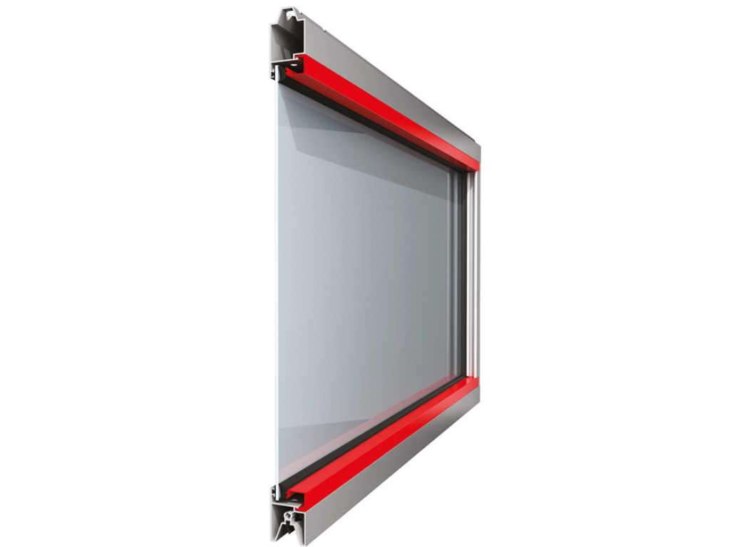 Вид панорамной панели щита промышленный ворот DOORHAN