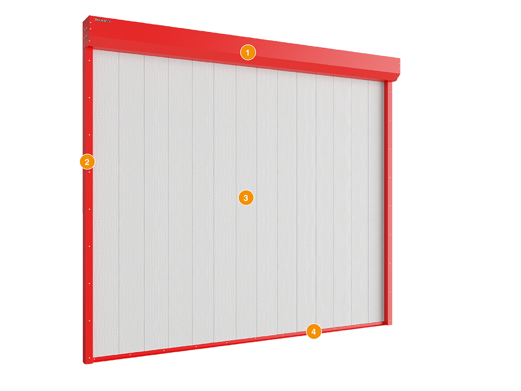 Противопожарные секционные ворота ДОРХАН